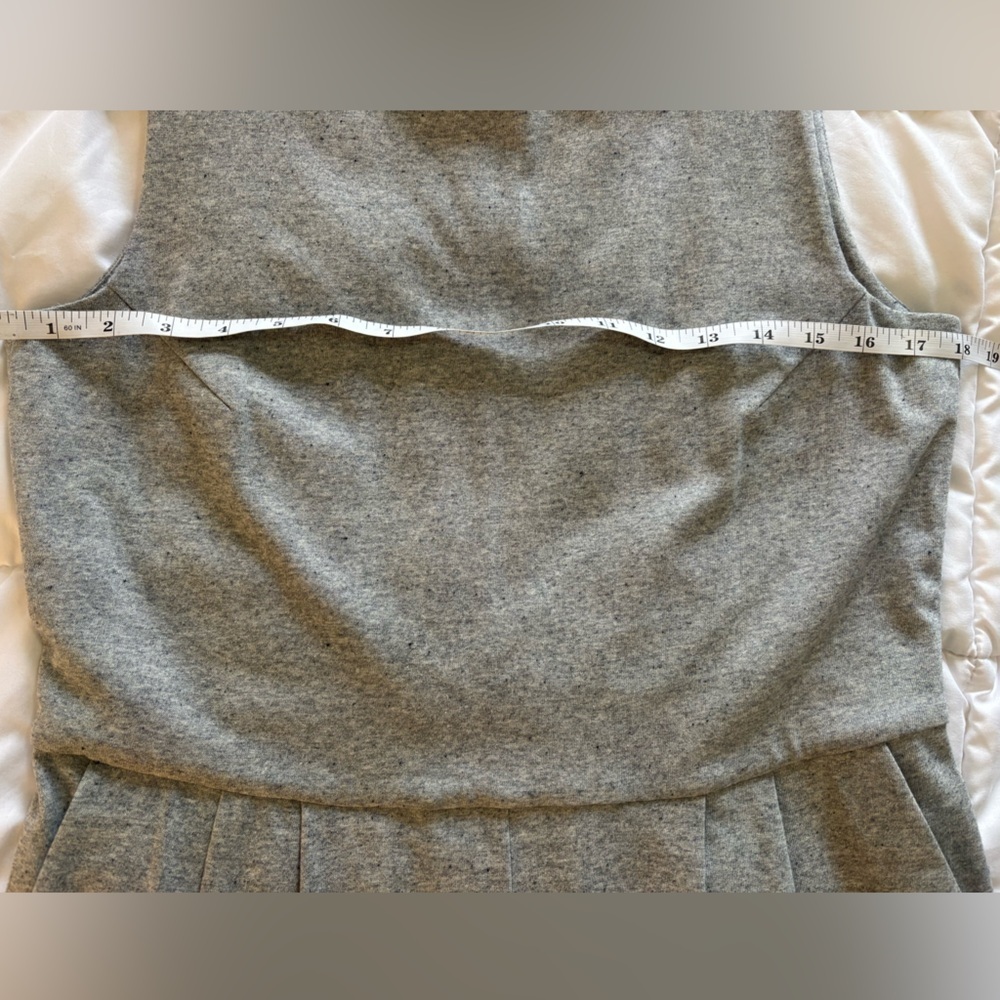 Eileen Fisher | Moon Organic Cotton Speckled gray Knit Cropped Jumpsuit small - Picture 11 of 13